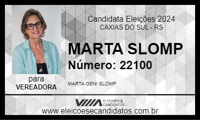 Candidato MARTA SLOMP 2024 - CAXIAS DO SUL - Eleições