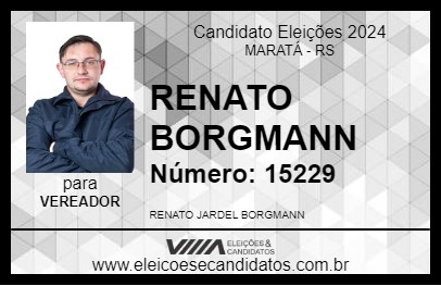 Candidato RENATO BORGMANN 2024 - MARATÁ - Eleições