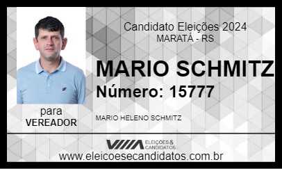 Candidato MARIO SCHMITZ 2024 - MARATÁ - Eleições