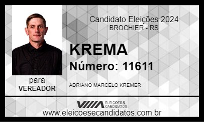 Candidato KREMA 2024 - BROCHIER - Eleições