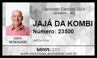 Candidato JAJÁ DA KOMBI 2024 - GRAVATAÍ - Eleições