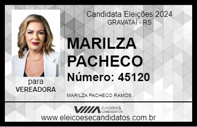 Candidato MARILZA PACHECO 2024 - GRAVATAÍ - Eleições