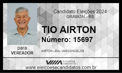 Candidato TIO AIRTON 2024 - GRAVATAÍ - Eleições