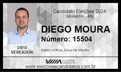 Candidato DIEGO MOURA 2024 - GRAVATAÍ - Eleições