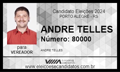 Candidato ANDRE TELLES 2024 - PORTO ALEGRE - Eleições