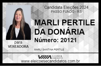 Candidato MARLI PERTILE DA DONÁRIA 2024 - PASSO FUNDO - Eleições