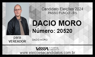 Candidato DACIO MORO 2024 - PASSO FUNDO - Eleições