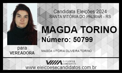 Candidato MAGDA TORINO 2024 - SANTA VITÓRIA DO PALMAR - Eleições