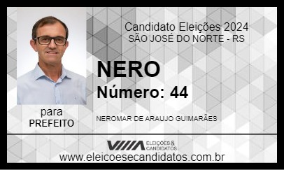 Candidato NERO 2024 - SÃO JOSÉ DO NORTE - Eleições