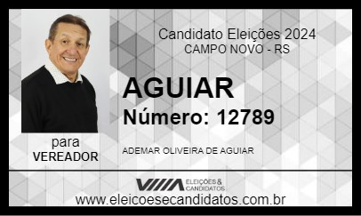 Candidato AGUIAR 2024 - CAMPO NOVO - Eleições