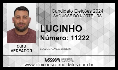 Candidato LUCINHO 2024 - SÃO JOSÉ DO NORTE - Eleições