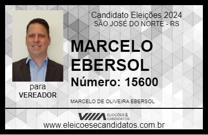 Candidato MARCELO EBERSOL 2024 - SÃO JOSÉ DO NORTE - Eleições