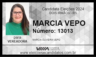 Candidato MARCIA VEPO 2024 - DOIS IRMÃOS - Eleições