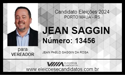 Candidato JEAN SAGGIN 2024 - PORTO MAUÁ - Eleições