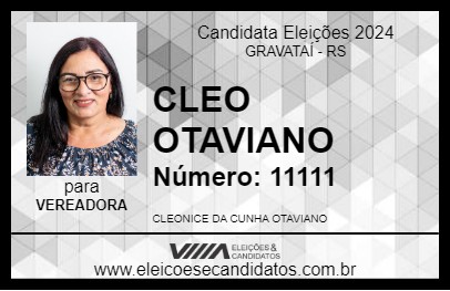 Candidato CLEO OTAVIANO 2024 - GRAVATAÍ - Eleições