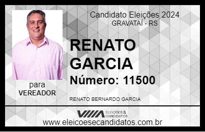 Candidato RENATO GARCIA 2024 - GRAVATAÍ - Eleições