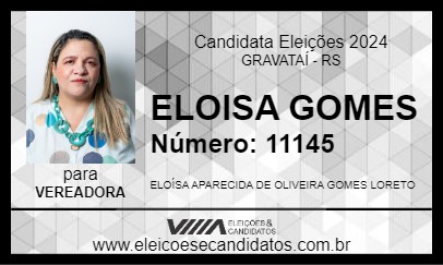 Candidato ELOISA GOMES 2024 - GRAVATAÍ - Eleições