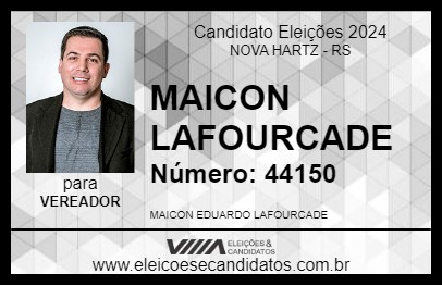 Candidato MAICON LAFOURCADE 2024 - NOVA HARTZ - Eleições