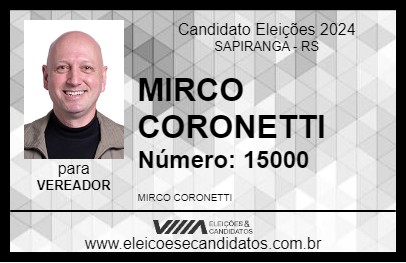 Candidato MIRCO CORONETTI 2024 - SAPIRANGA - Eleições