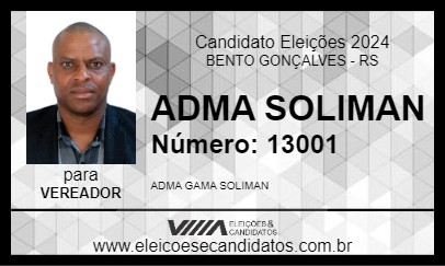 Candidato ADMA SOLIMAN 2024 - BENTO GONÇALVES - Eleições