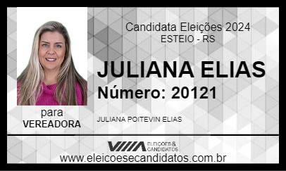 Candidato JULIANA ELIAS 2024 - ESTEIO - Eleições