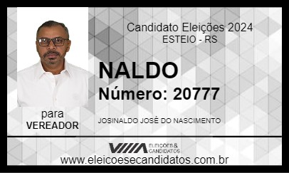 Candidato NALDO 2024 - ESTEIO - Eleições