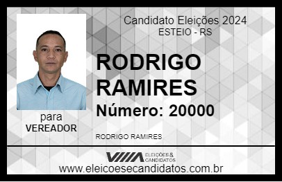 Candidato RODRIGO RAMIRES 2024 - ESTEIO - Eleições