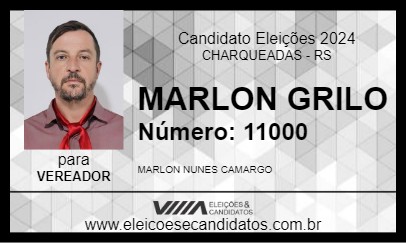 Candidato MARLON GRILO 2024 - CHARQUEADAS - Eleições