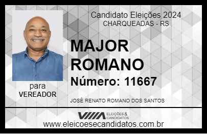 Candidato MAJOR ROMANO 2024 - CHARQUEADAS - Eleições