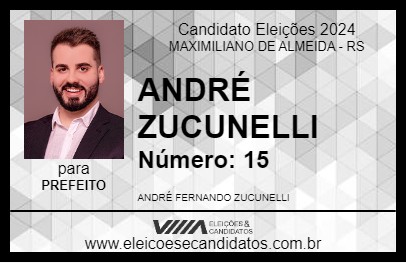 Candidato ANDRÉ ZUCUNELLI 2024 - MAXIMILIANO DE ALMEIDA - Eleições