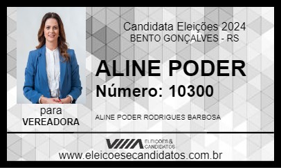 Candidato ALINE PODER 2024 - BENTO GONÇALVES - Eleições