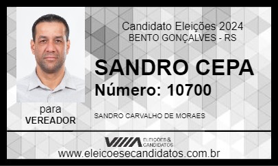 Candidato SANDRO CEPA 2024 - BENTO GONÇALVES - Eleições