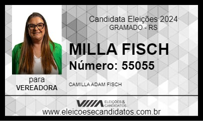 Candidato MILLA FISCH 2024 - GRAMADO - Eleições