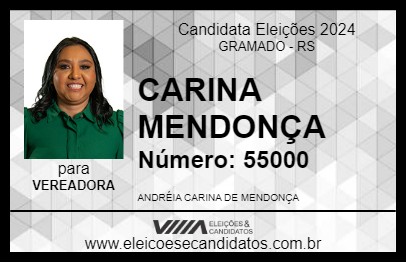 Candidato CARINA MENDONÇA 2024 - GRAMADO - Eleições