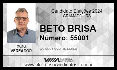 Candidato BETO BRISA 2024 - GRAMADO - Eleições