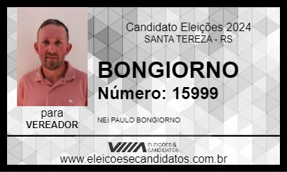 Candidato BONGIORNO 2024 - SANTA TEREZA - Eleições