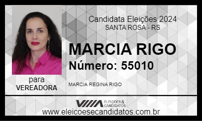 Candidato MARCIA RIGO 2024 - SANTA ROSA - Eleições