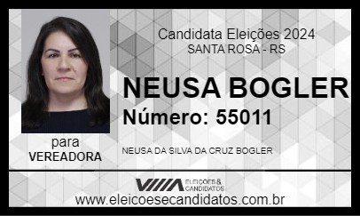 Candidato NEUSA BOGLER 2024 - SANTA ROSA - Eleições