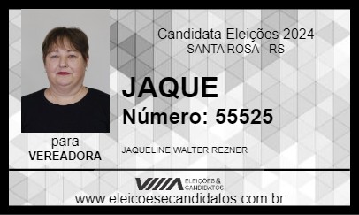 Candidato JAQUE 2024 - SANTA ROSA - Eleições