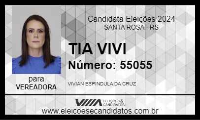 Candidato TIA VIVI 2024 - SANTA ROSA - Eleições