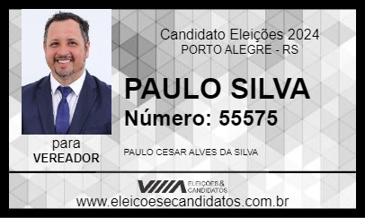 Candidato PAULO SILVA 2024 - PORTO ALEGRE - Eleições