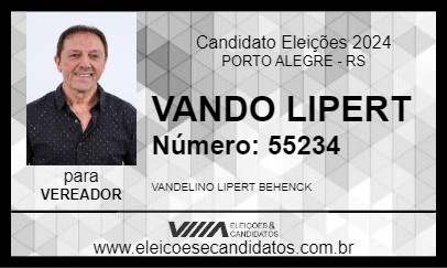 Candidato VANDO LIPERT 2024 - PORTO ALEGRE - Eleições