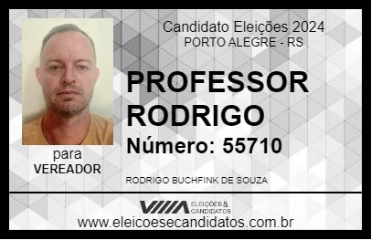 Candidato PROFESSOR RODRIGO 2024 - PORTO ALEGRE - Eleições