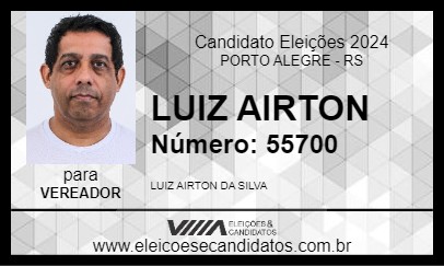 Candidato LUIZ AIRTON 2024 - PORTO ALEGRE - Eleições