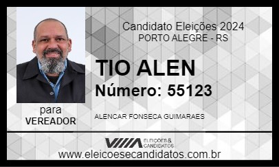 Candidato TIO ALEN 2024 - PORTO ALEGRE - Eleições