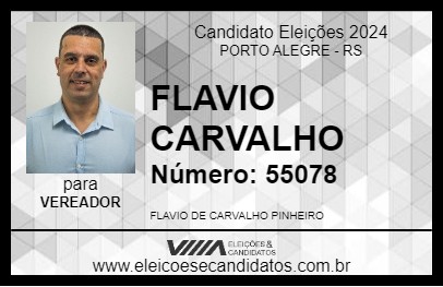 Candidato FLAVIO CARVALHO 2024 - PORTO ALEGRE - Eleições