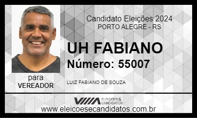 Candidato UH FABIANO 2024 - PORTO ALEGRE - Eleições