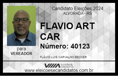 Candidato FLAVIO ART CAR 2024 - ALVORADA - Eleições