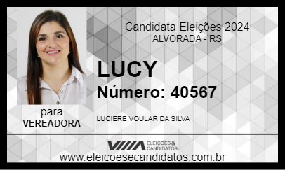 Candidato LUCY 2024 - ALVORADA - Eleições