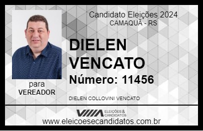 Candidato DIELEN VENCATO 2024 - CAMAQUÃ - Eleições